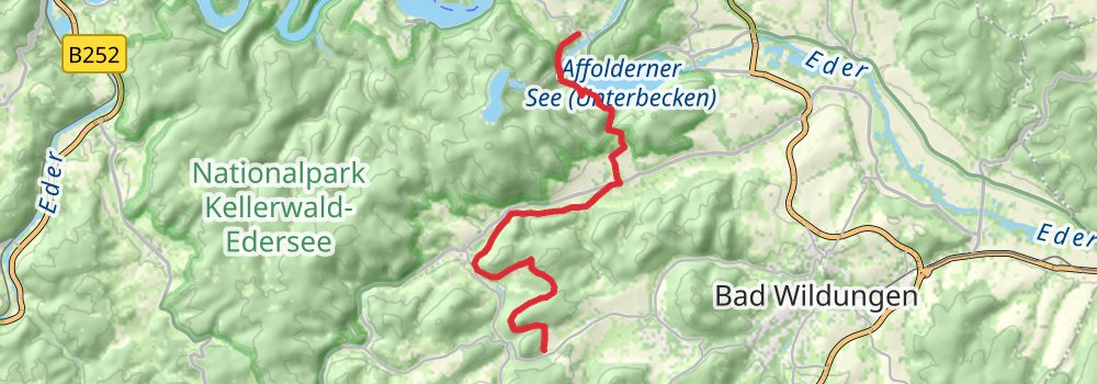 Kellerwaldsteig stage 4 Map