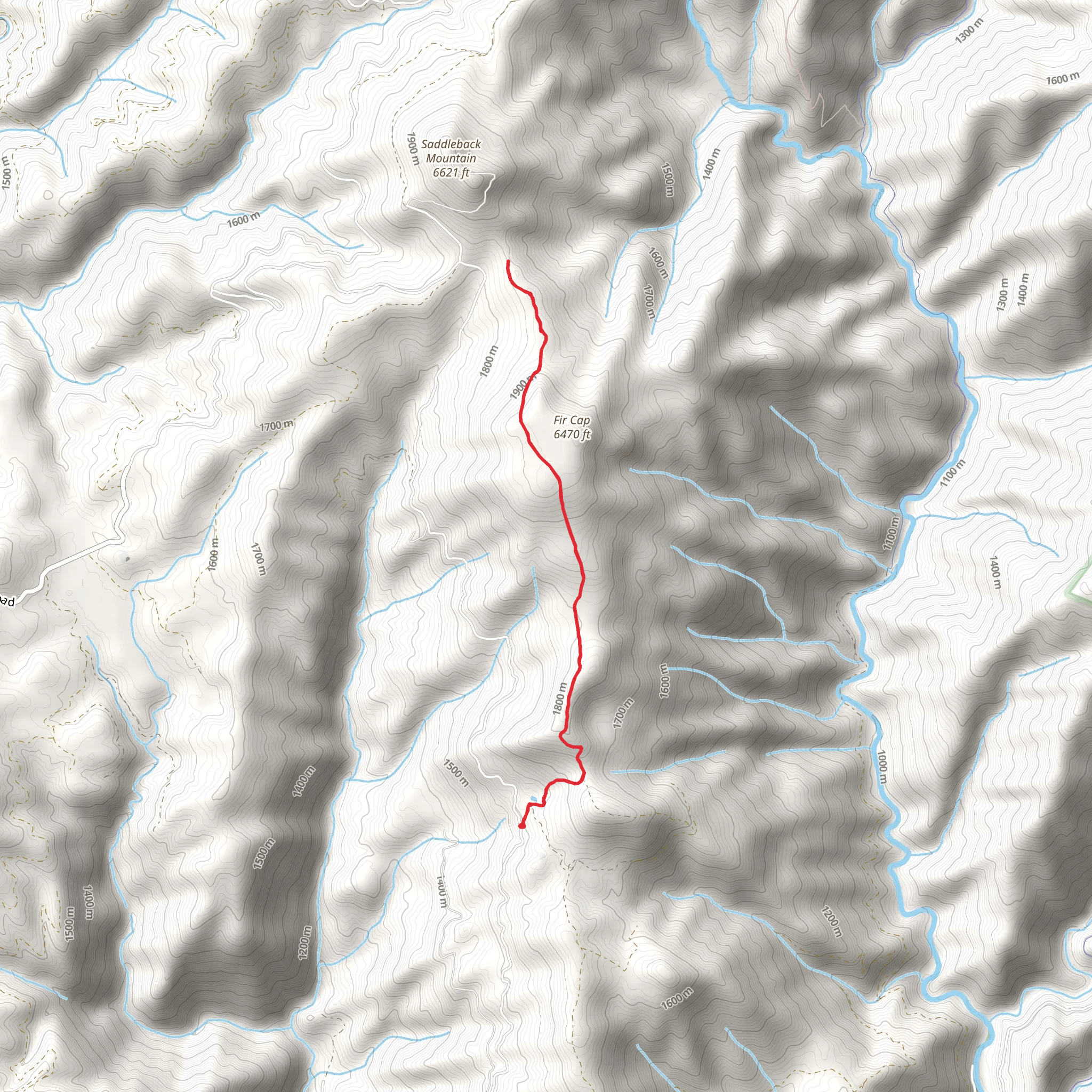 Fir Cap Trail mobile static map