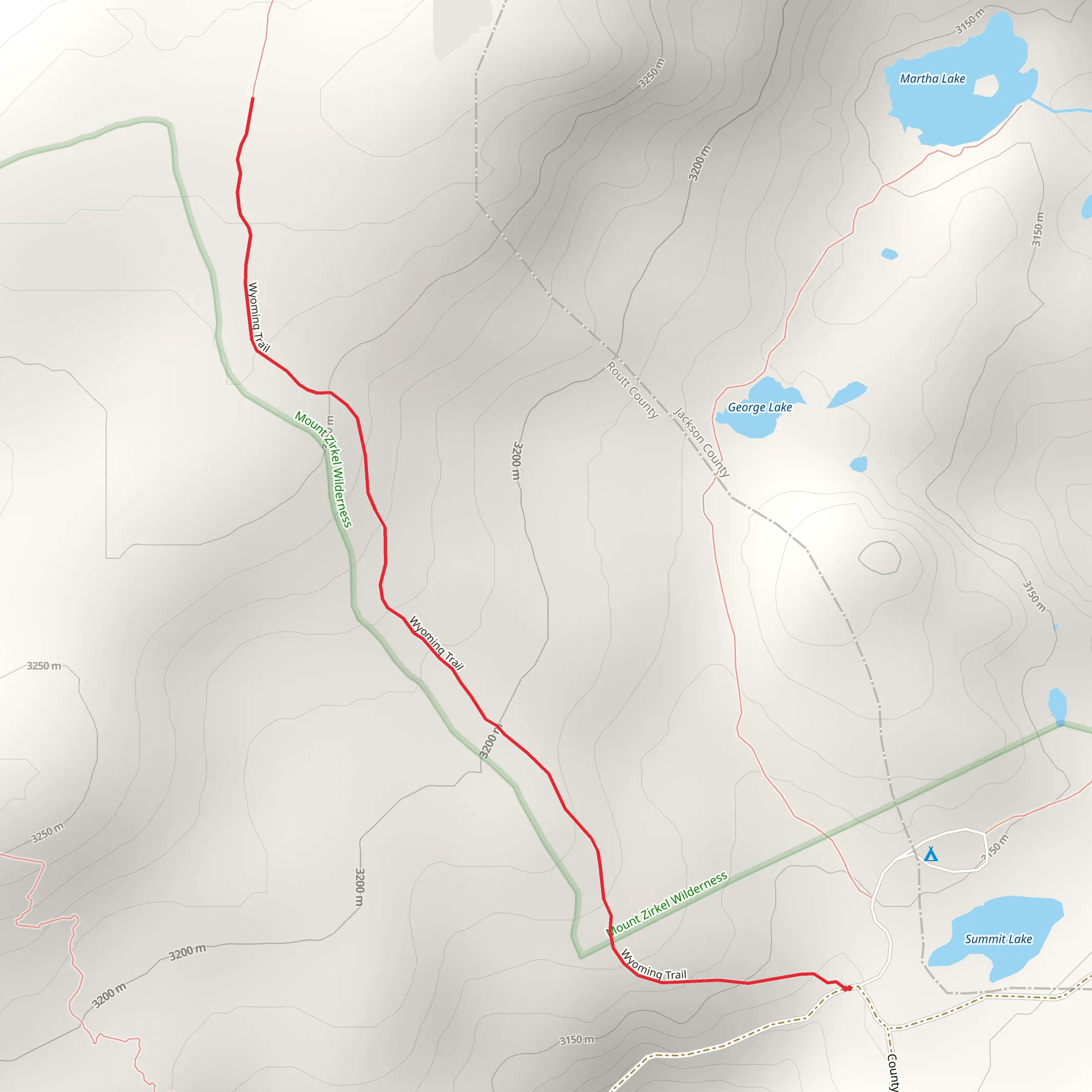 Buffalo Pass - CDT mobile static map