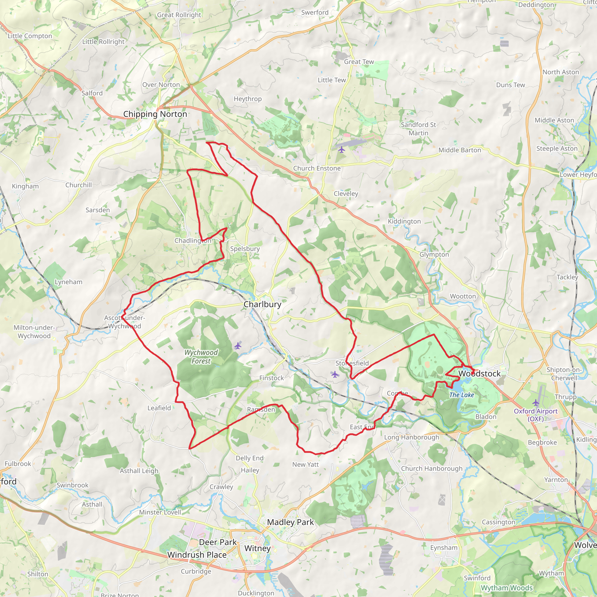 Wychwood Way mobile static map