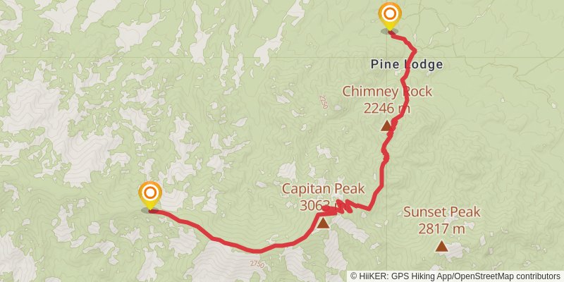 Capitan Peak Loop stage 2 Map