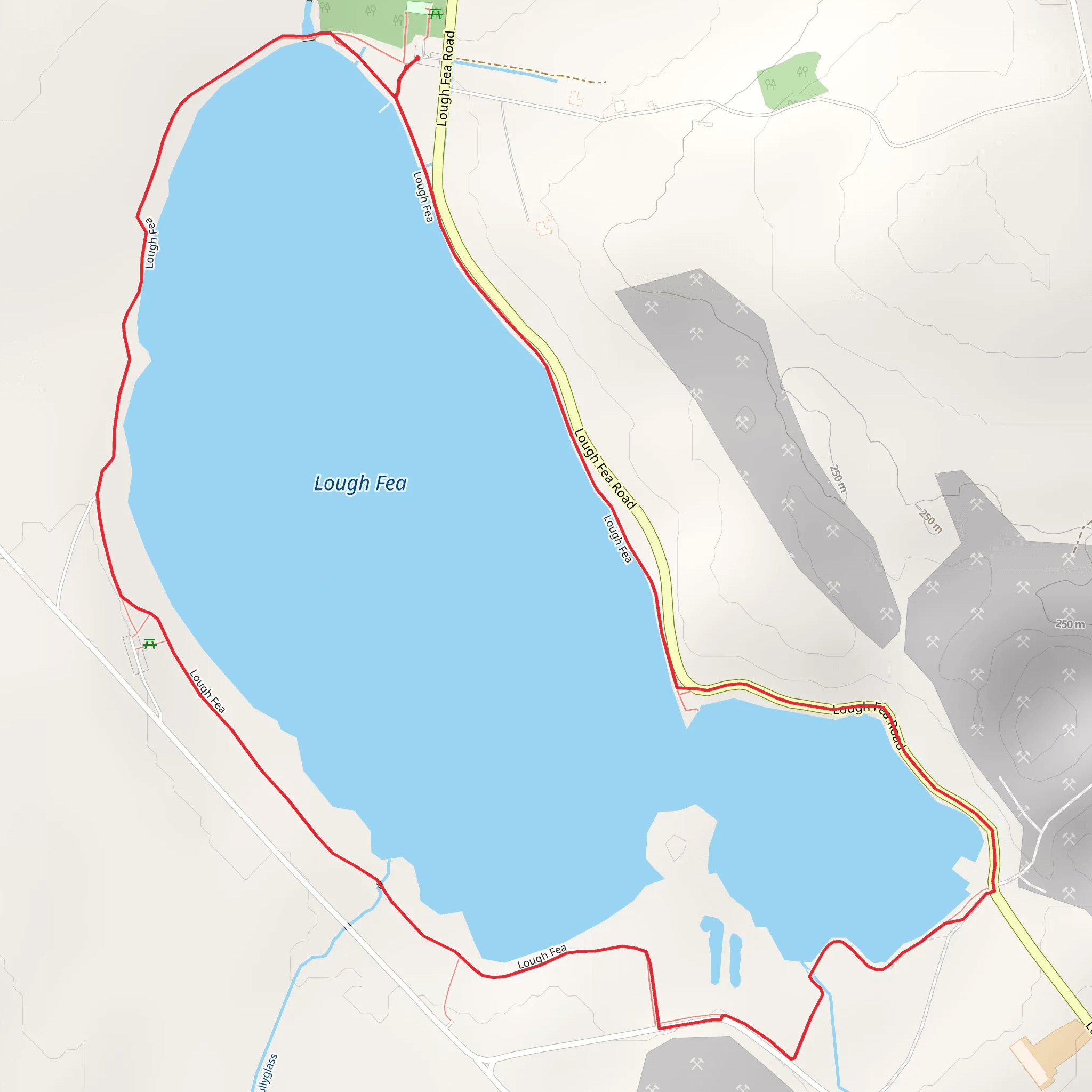 Lough Fea mobile static map