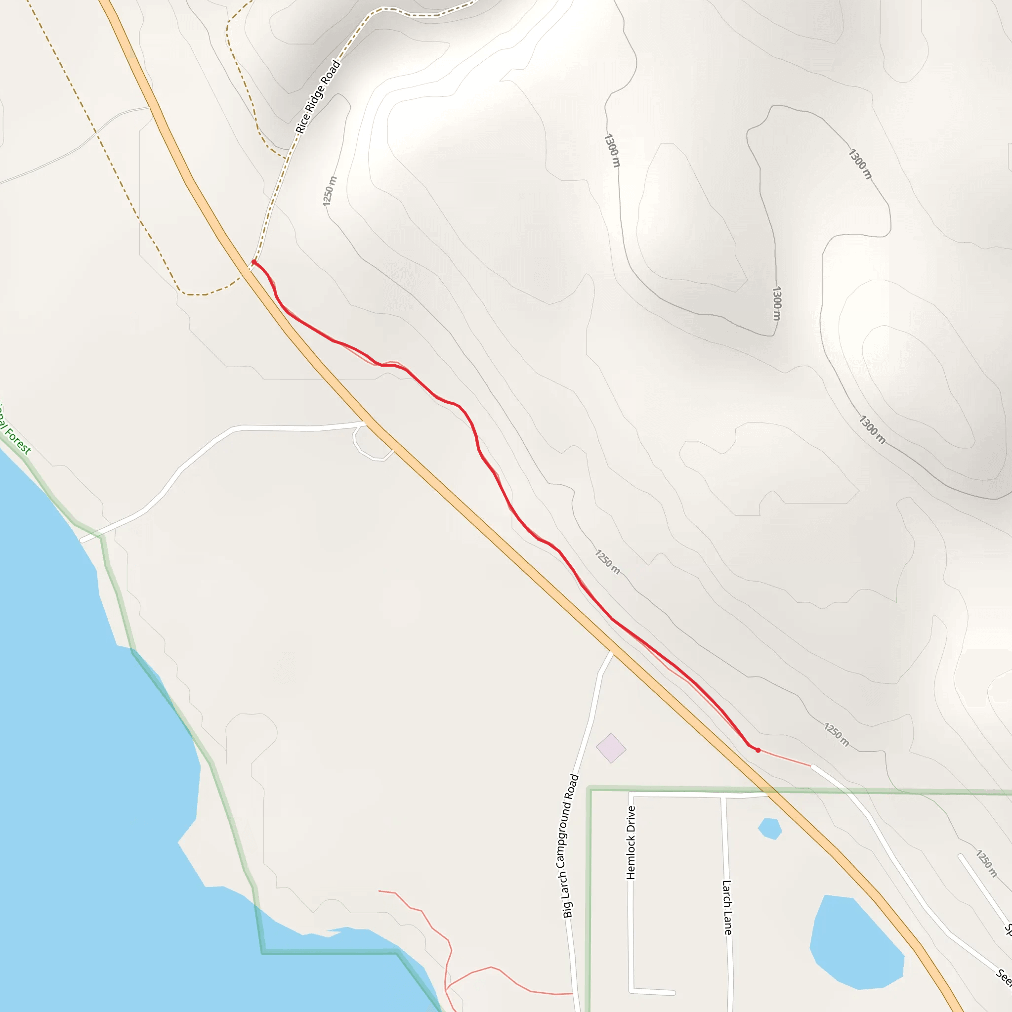 Tamaracks Trail B mobile static map
