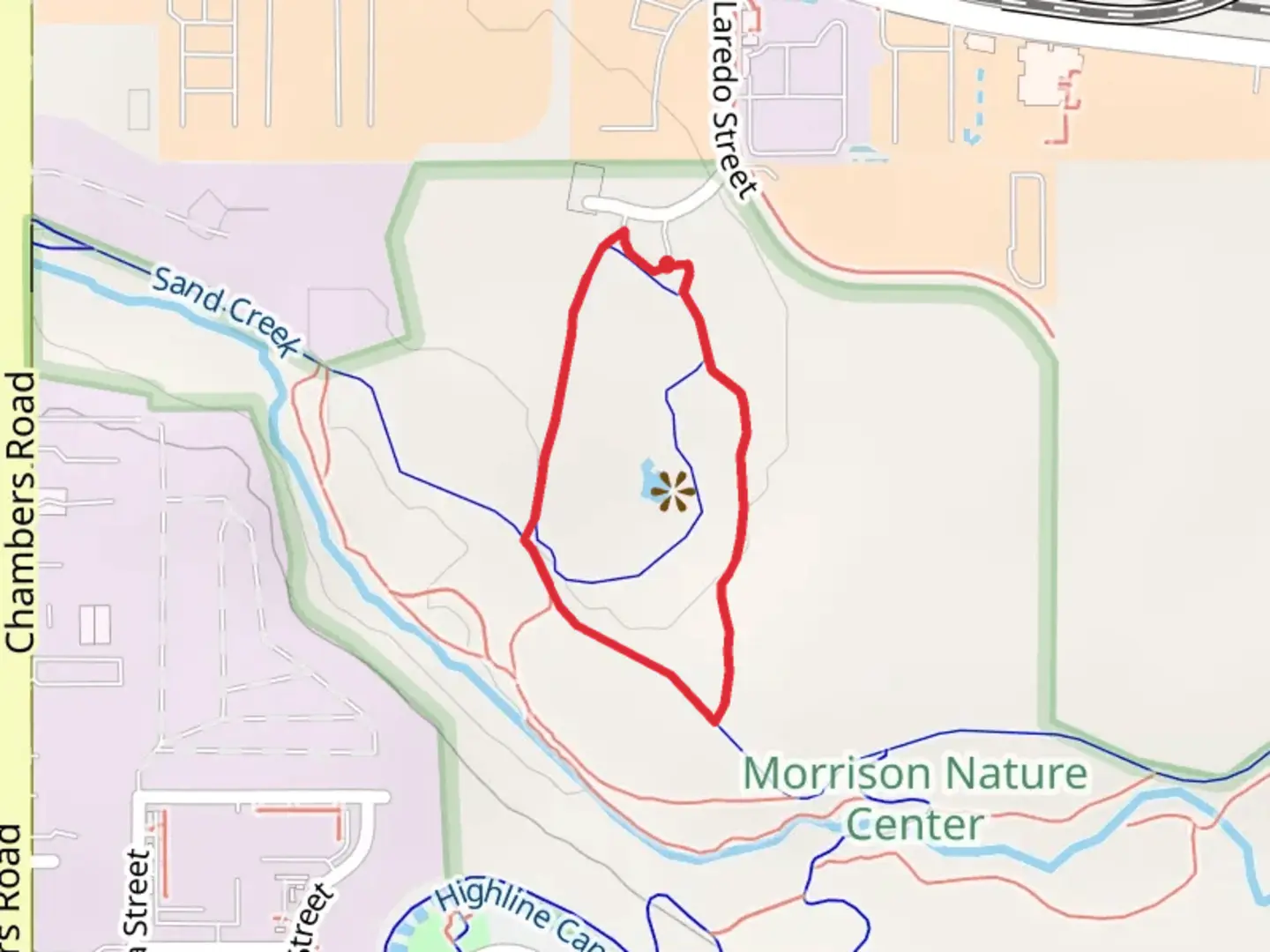 An image depicting the trail Morrison Naure Center Loop and its surrounding area.