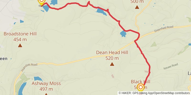 Wild Yorkshire Way alt 2 Map