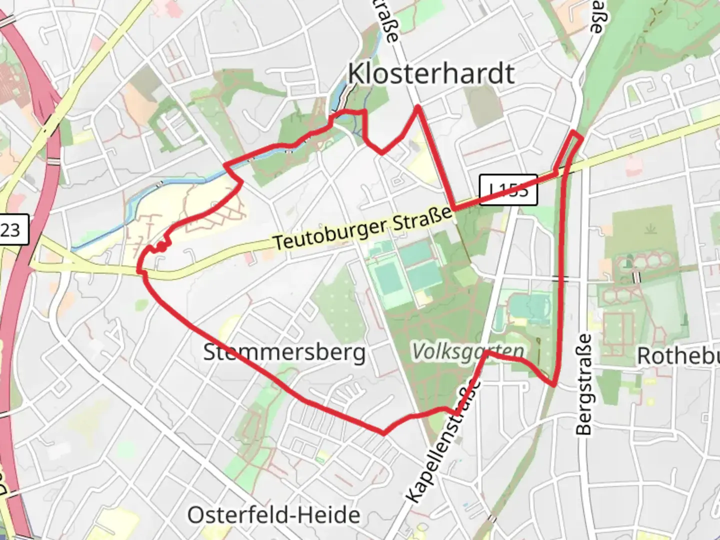 An image depicting the trail Antony Teich and Elpenbach via Pilgerweg Not and its surrounding area.