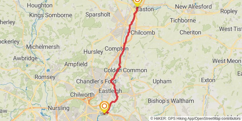 Itchen Way stage 2 Map