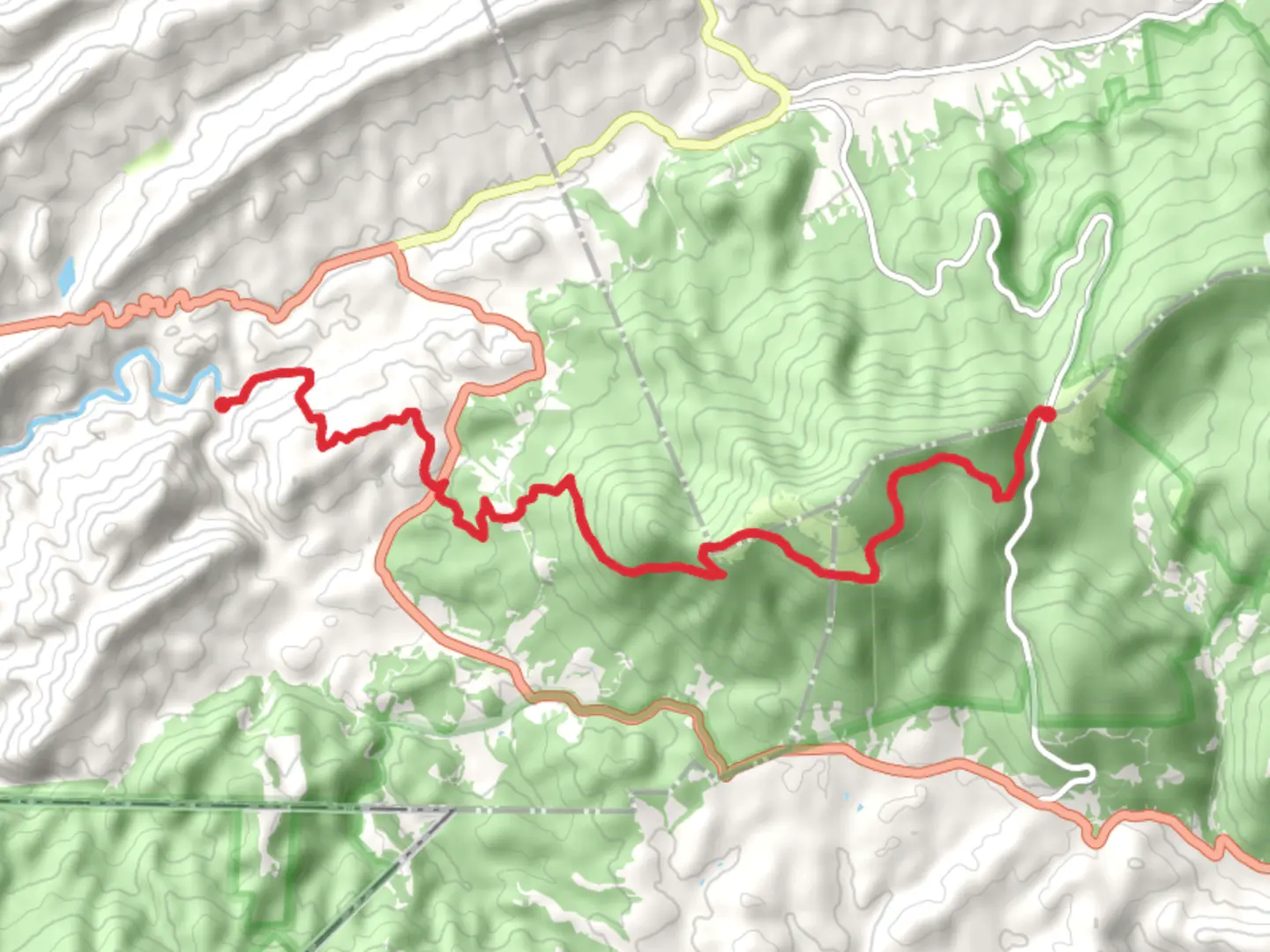 An image depicting the trail Buzzard Rock via Appalachian Trail and its surrounding area.