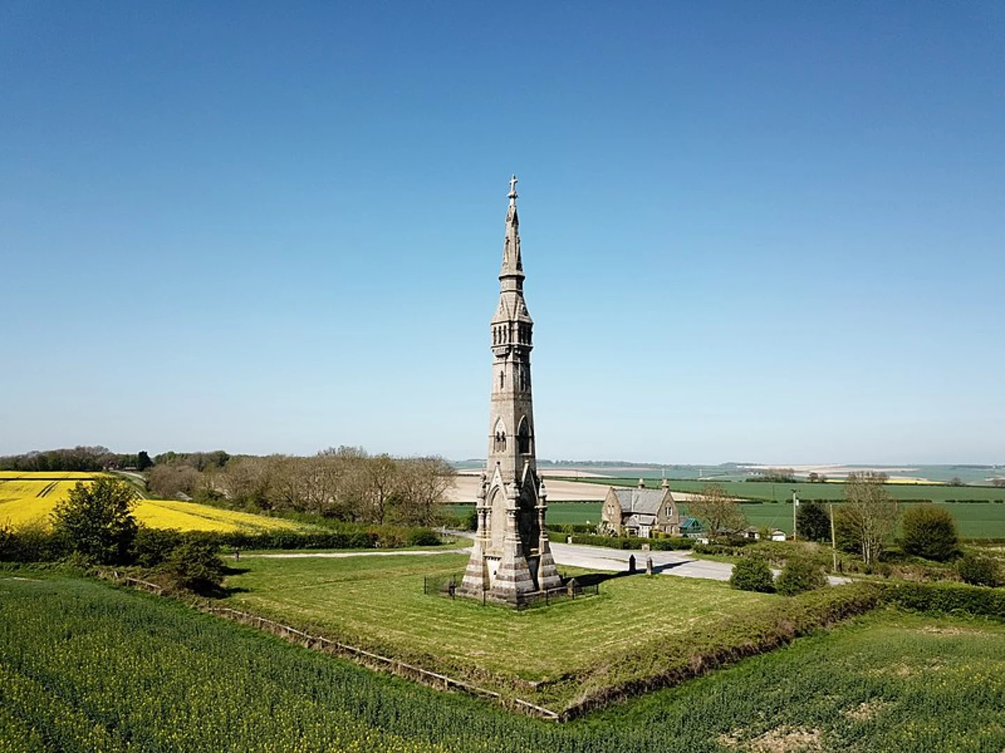 An image depicting the trail Tatton Sykes Monument - Cottam Well Dale - Cottam and Phillip's Slack and its surrounding area.