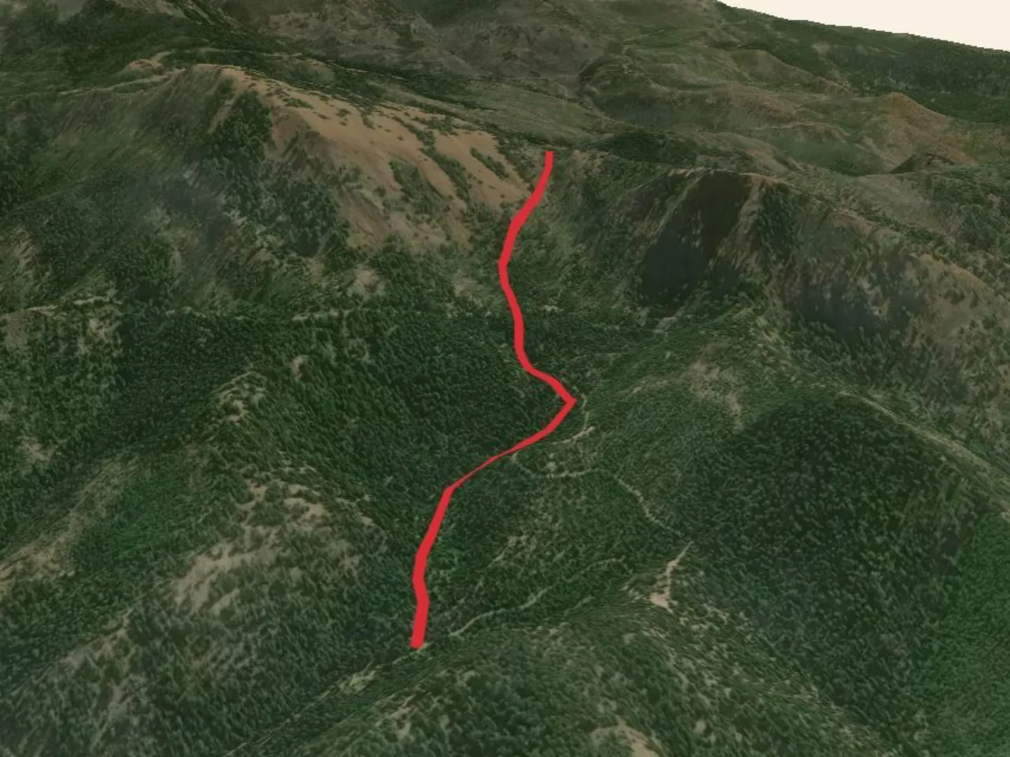 An image depicting the trail Robinson Gulch Trail and its surrounding area.