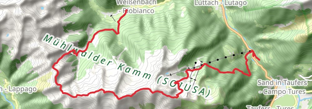 Via Alpina - Red Trail stage 38 Map