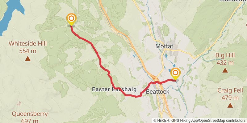 Stranraer to Middleton in Teesdale Walk stage 10 Map