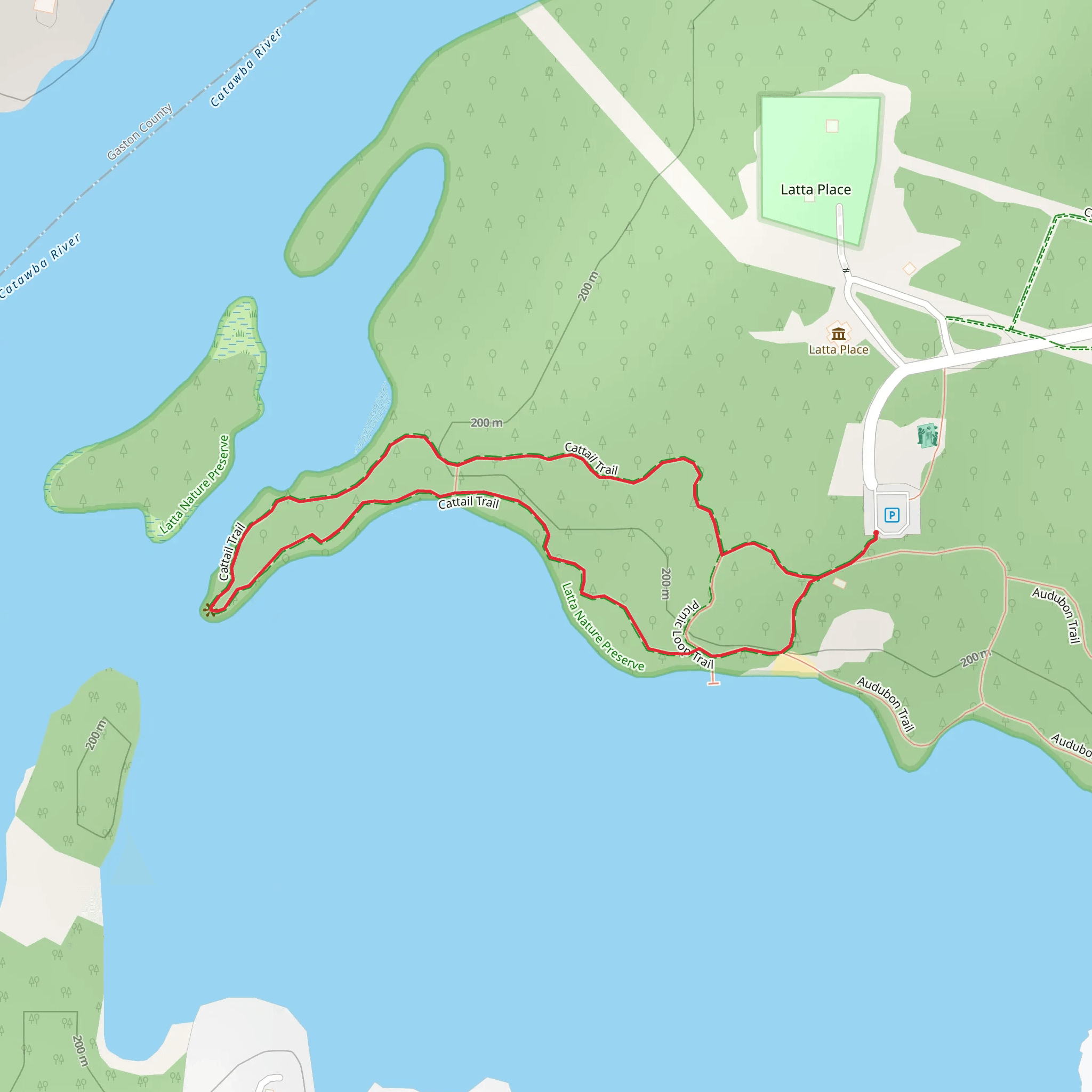 Cattail Loop Trail mobile static map