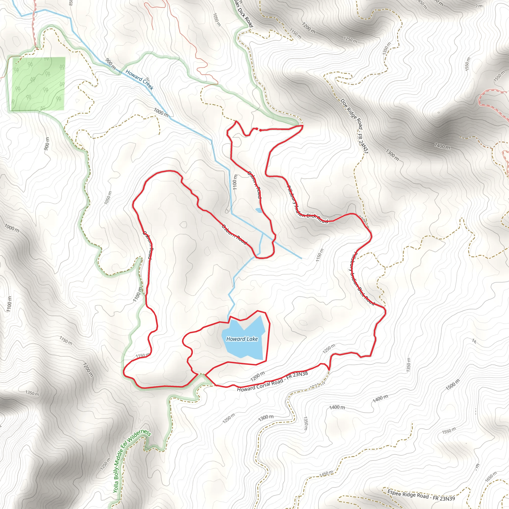 Howard Lake Loop mobile static map
