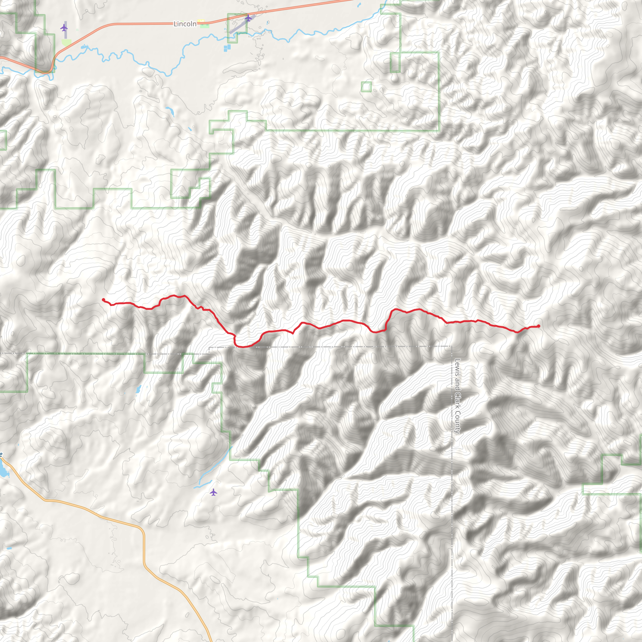 Helmville - Gould Trail mobile static map