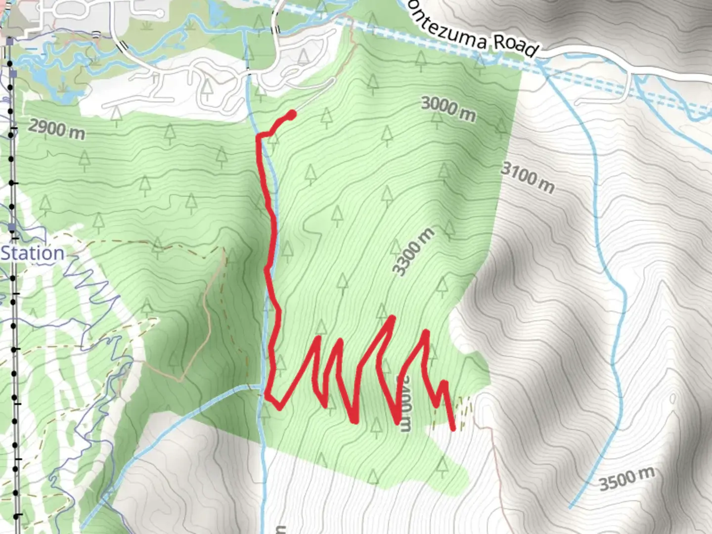 An image depicting the trail Ida Bell Mine Trail and its surrounding area.