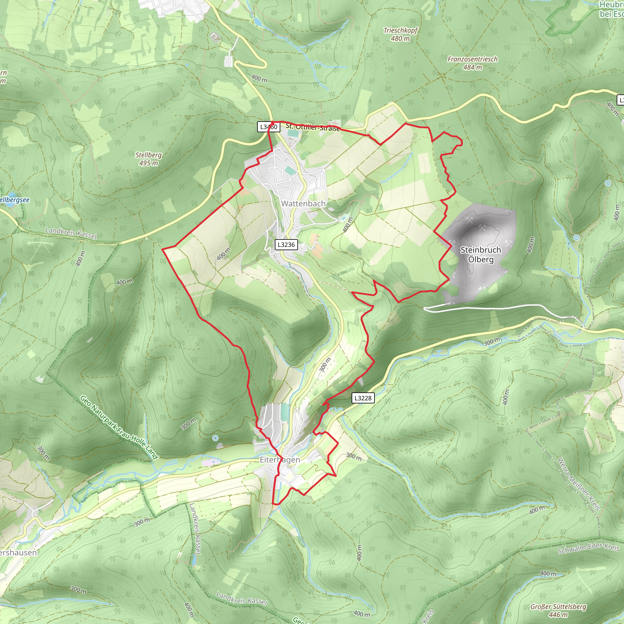 Wildbahn and Premiumweg Soehrewald Loop mobile static map