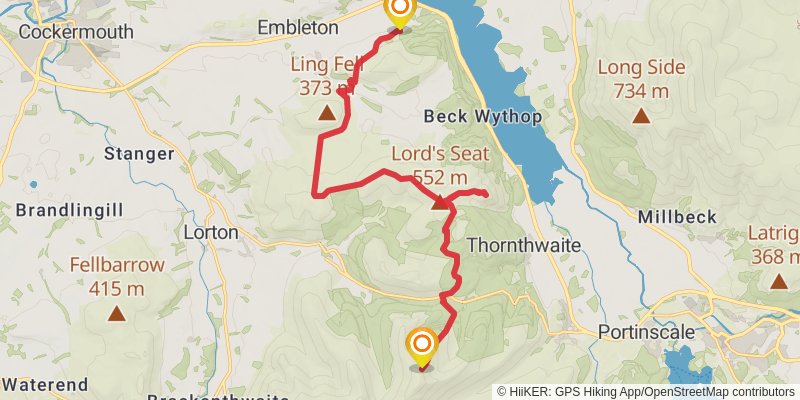 North West Cumbria Loop stage 2 Map