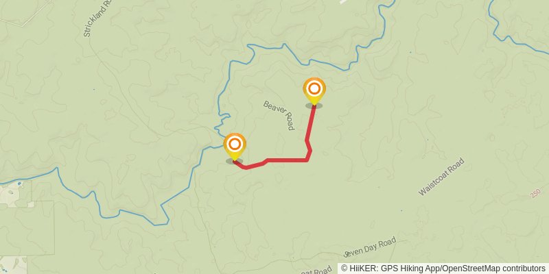 Bibbulmun Track alt 8 Map
