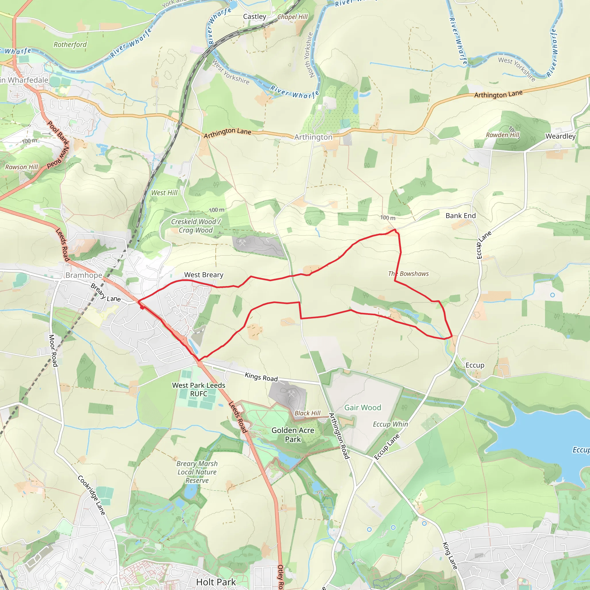 West Breary Loop mobile static map
