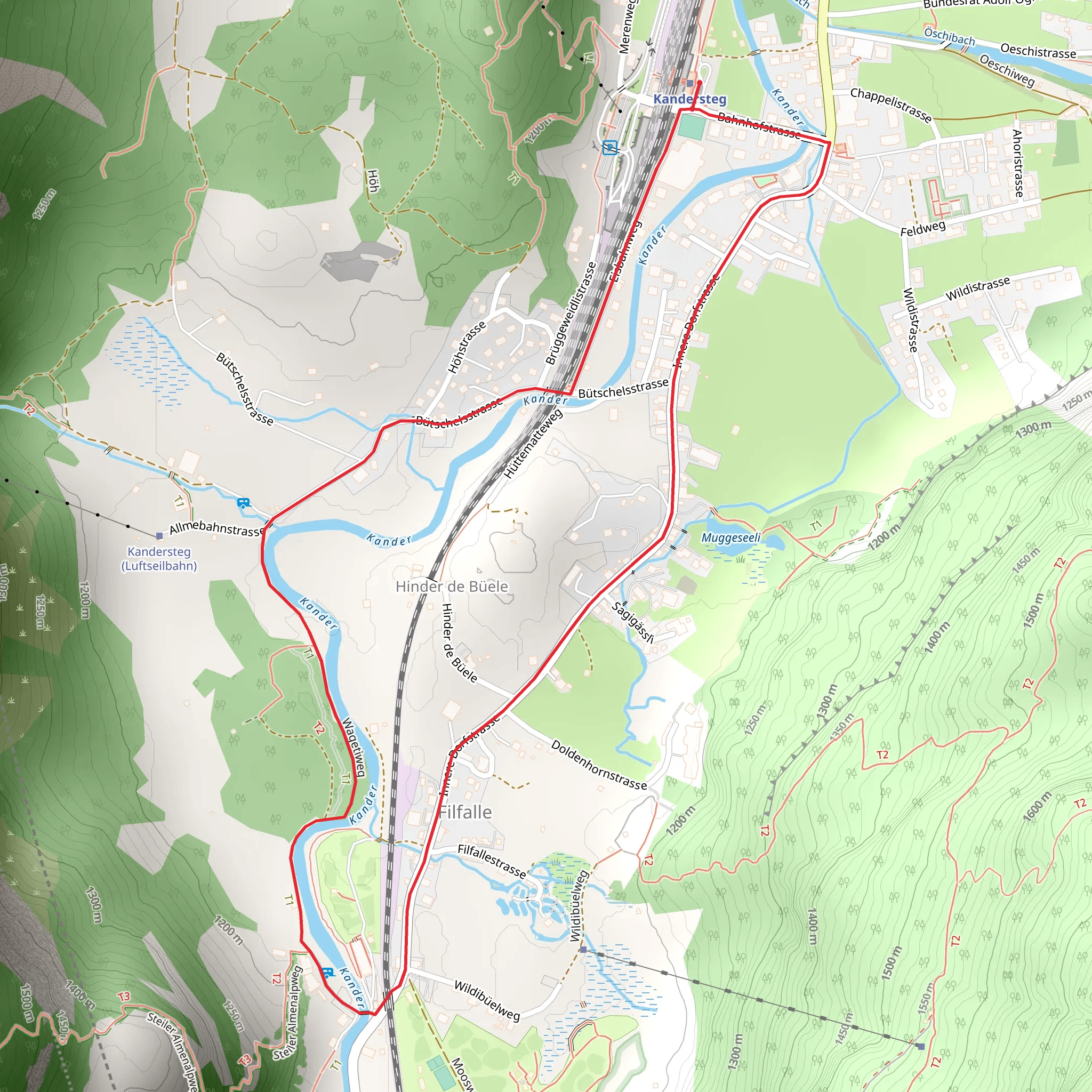 Wageti-Rundweg mobile static map