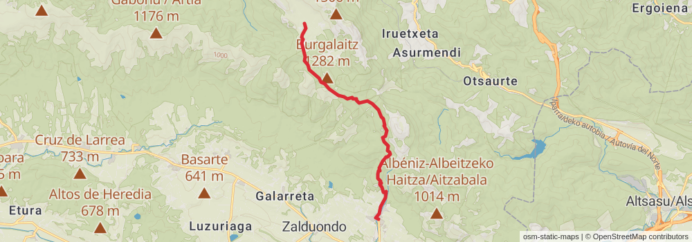 GR 120 Sendero de los Tres Templos stage 4 Map
