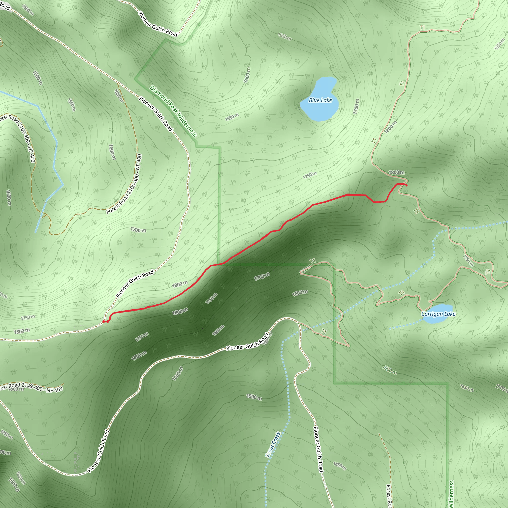 Bear Mountain Trail mobile static map
