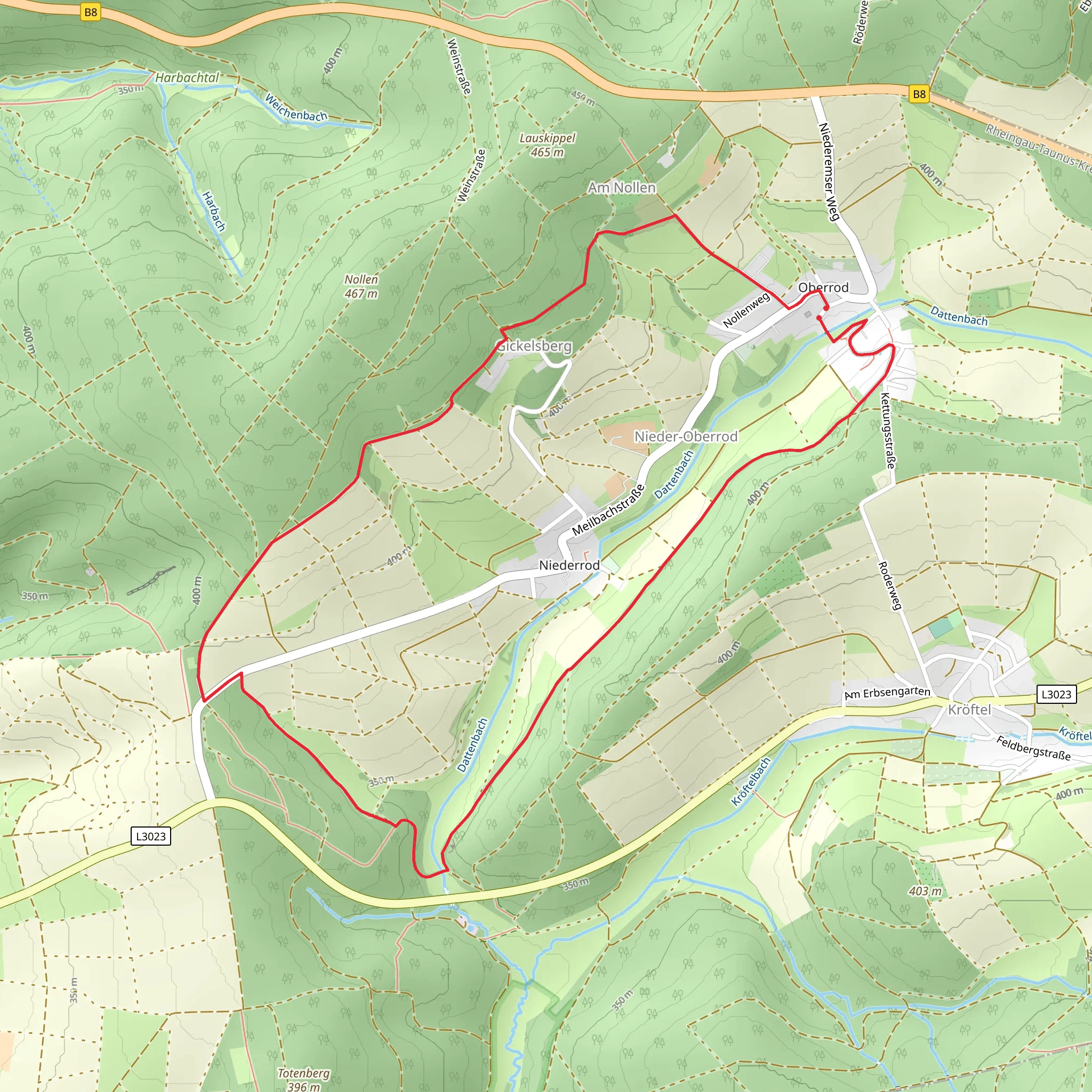 Buchfinkenland and Rund um Idstein mobile static map