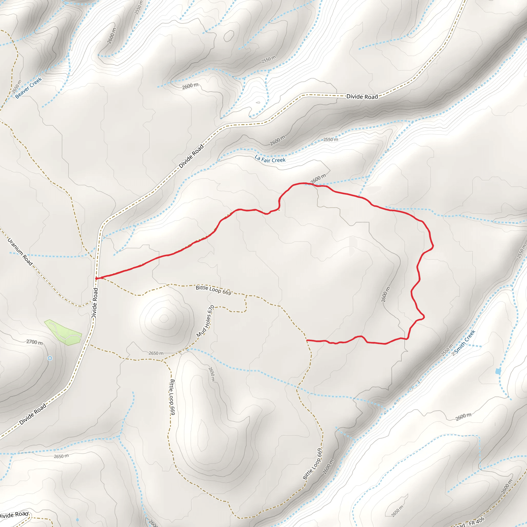 La Fair Trail mobile static map
