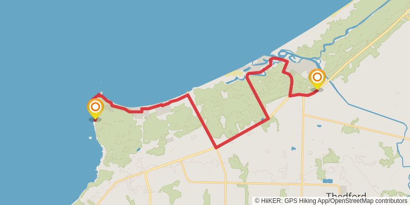 Waterfront Trail stage 68 Map