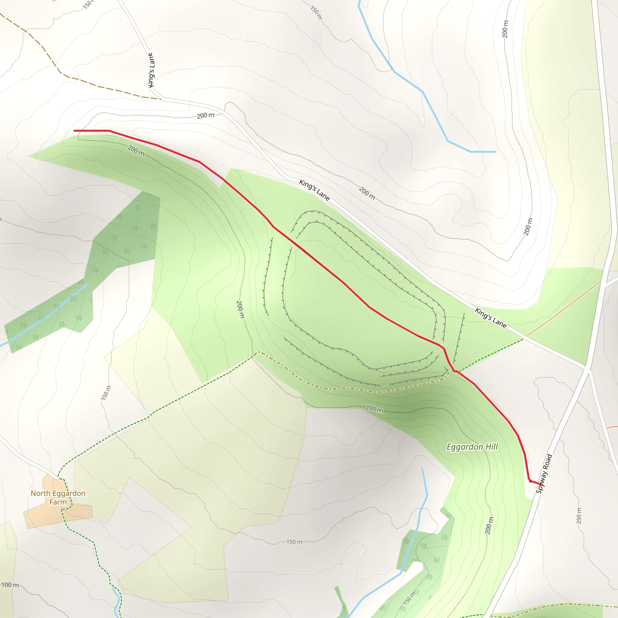 Eggardon Hill Walk mobile static map