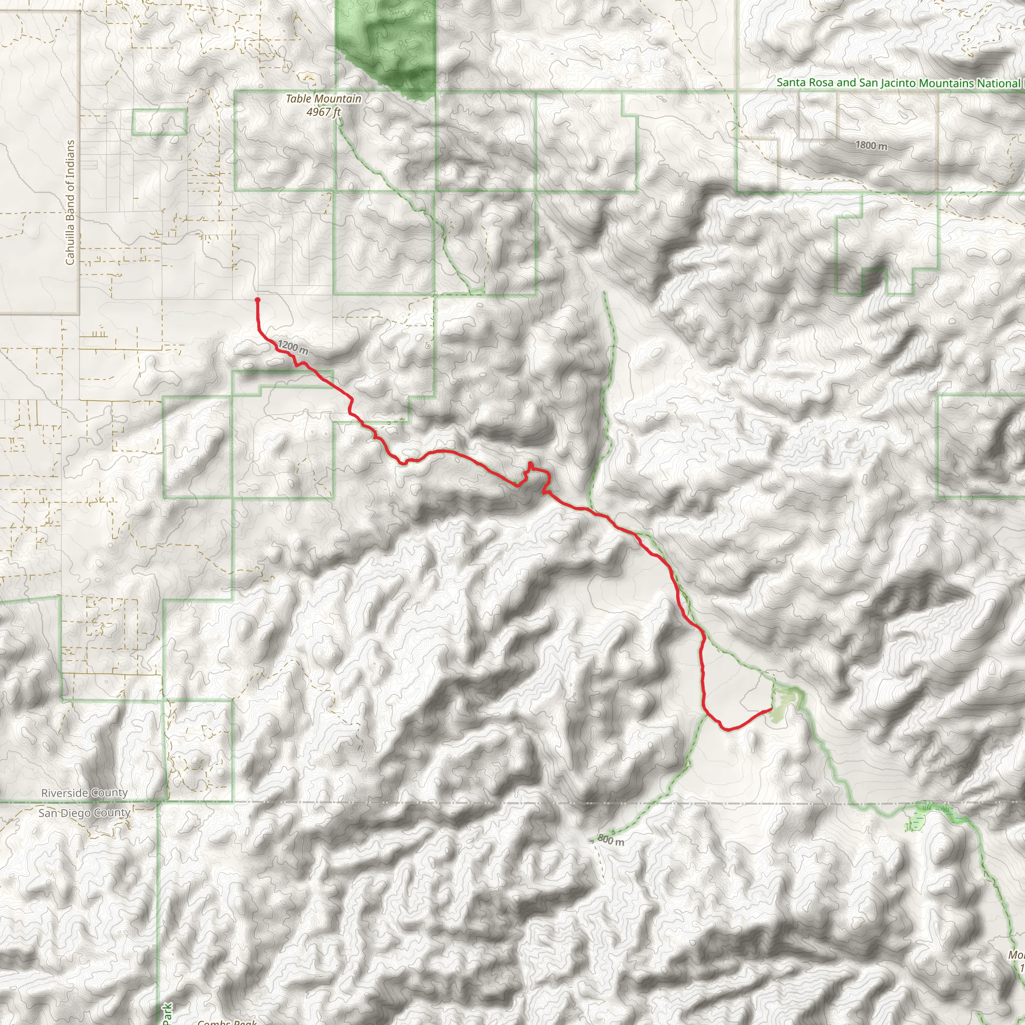 Coyote Creek Trail mobile static map