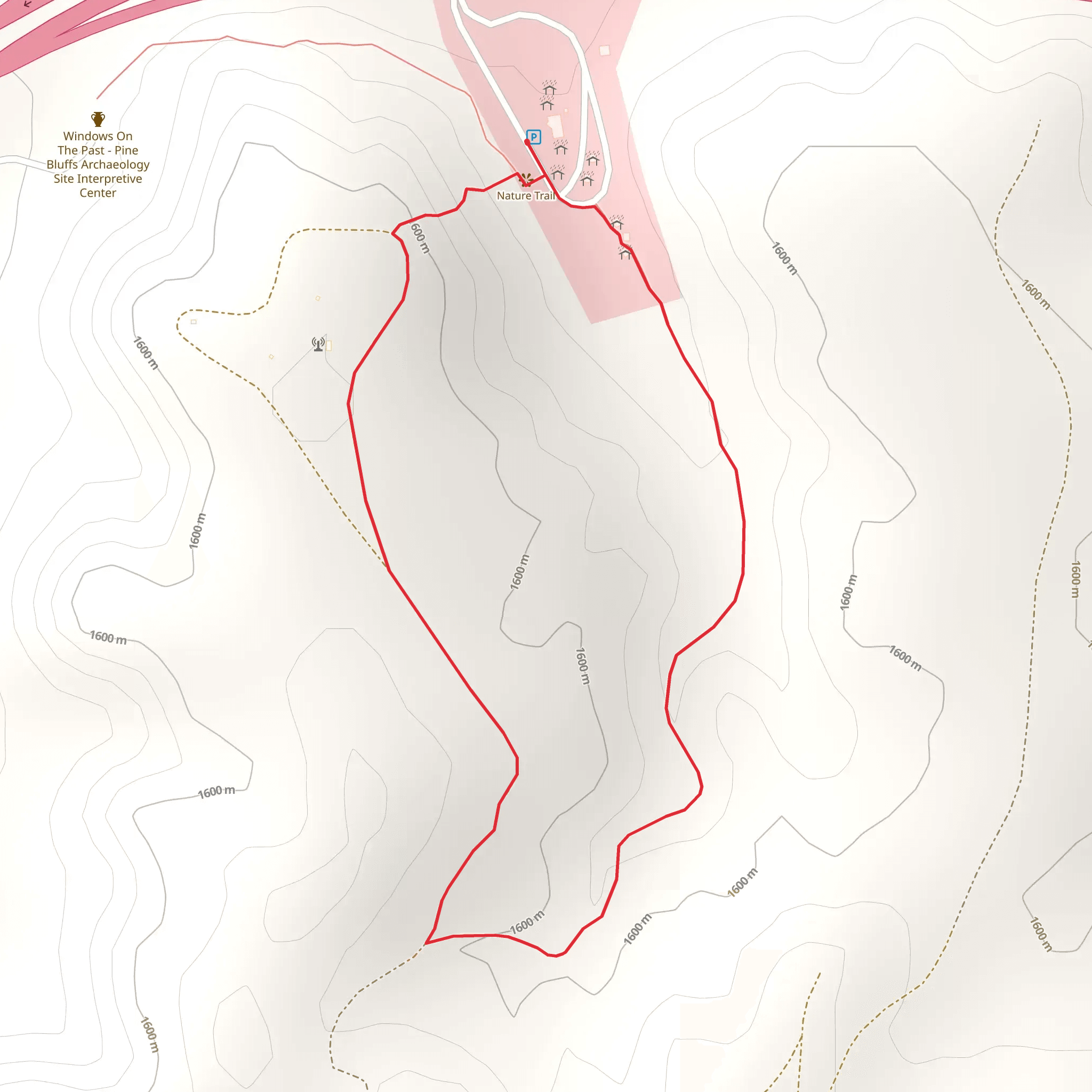 Nature Loop Trail - Pine Bluffs mobile static map