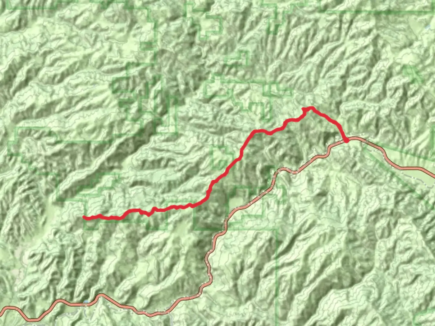 An image depicting the trail Brown Mountain and Stanley Mountain and its surrounding area.