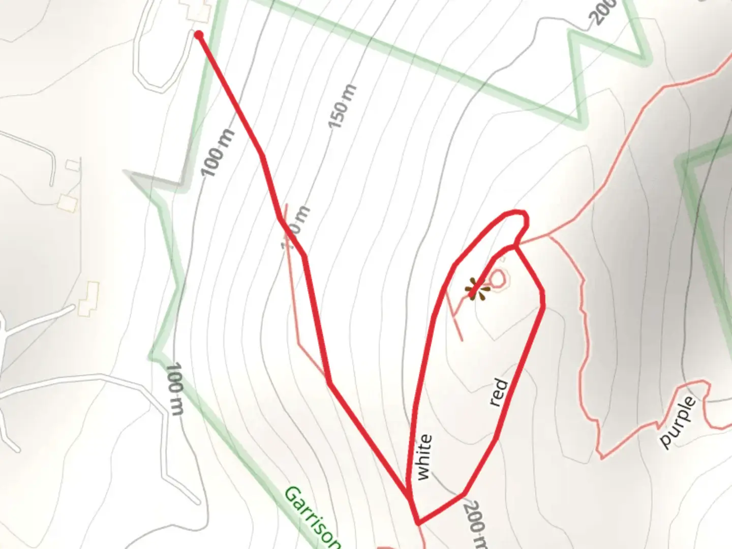 An image depicting the trail White - Red Loop and its surrounding area.