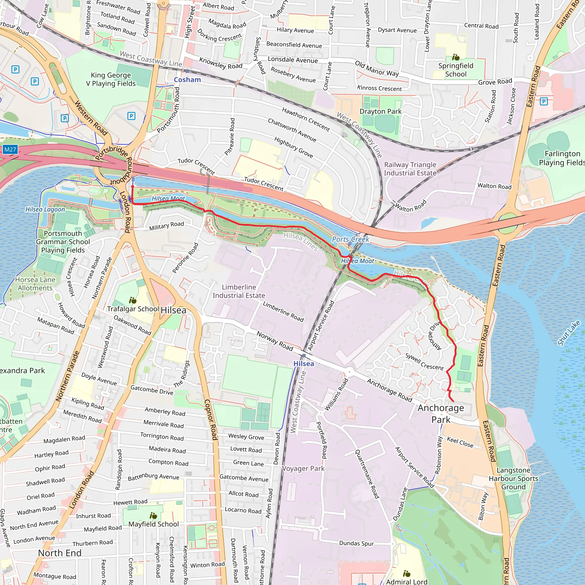 Anchorage Park Walk mobile static map