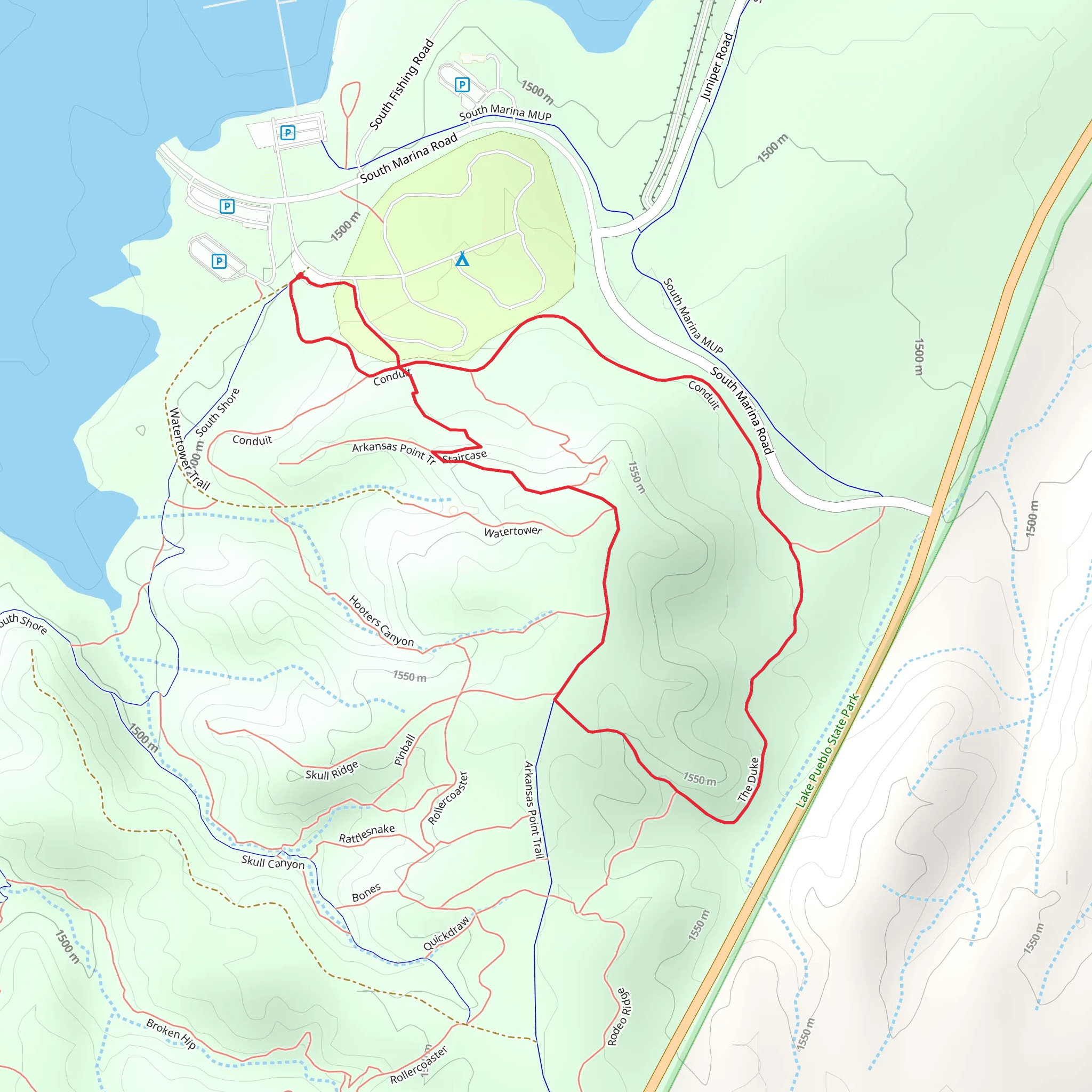 Conduit and The Duke Loop mobile static map