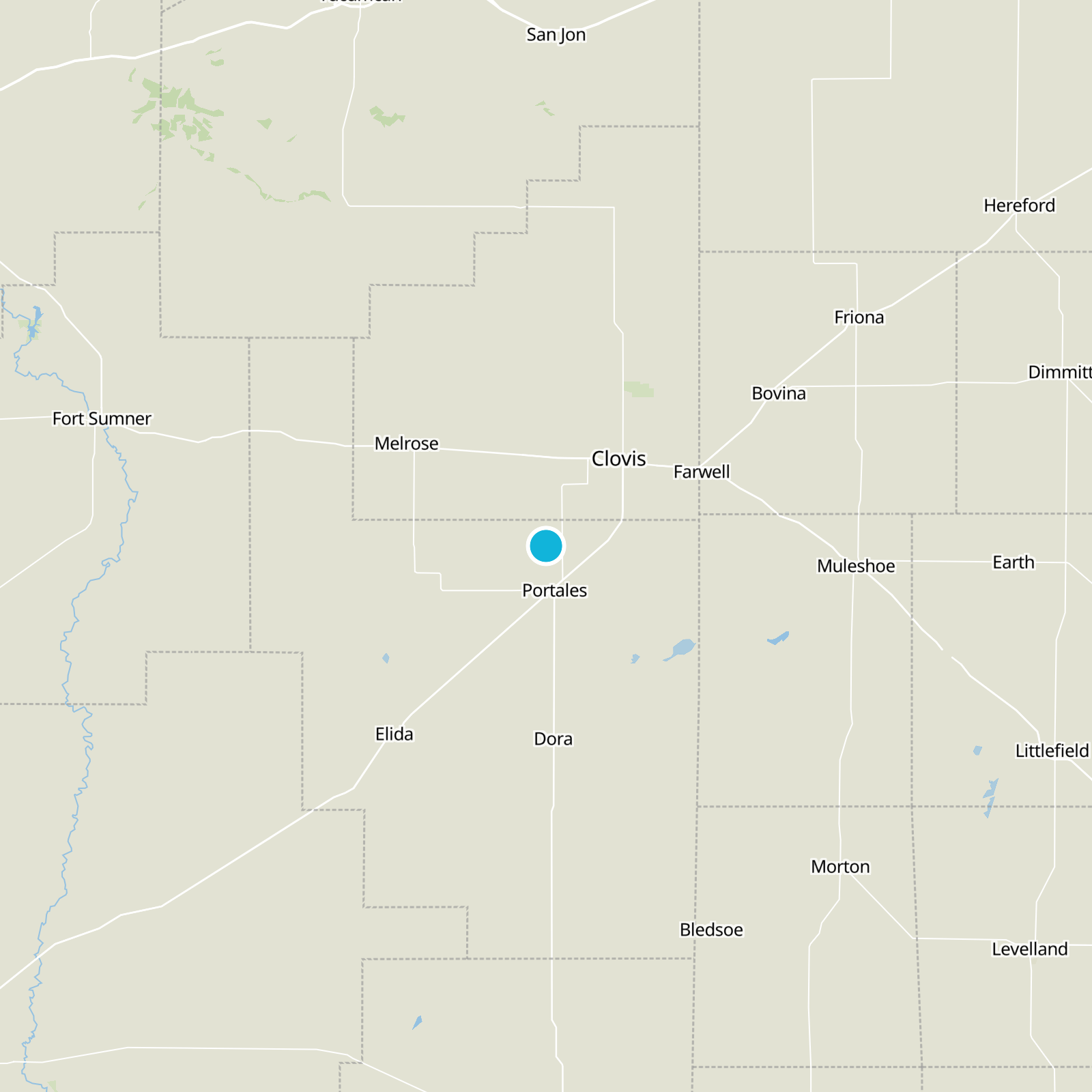 Roosevelt County Static Map