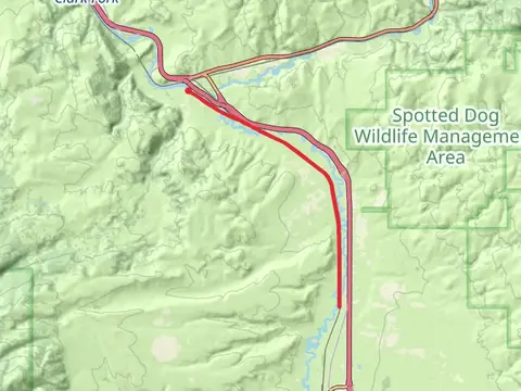 Clark Fork Out and Back