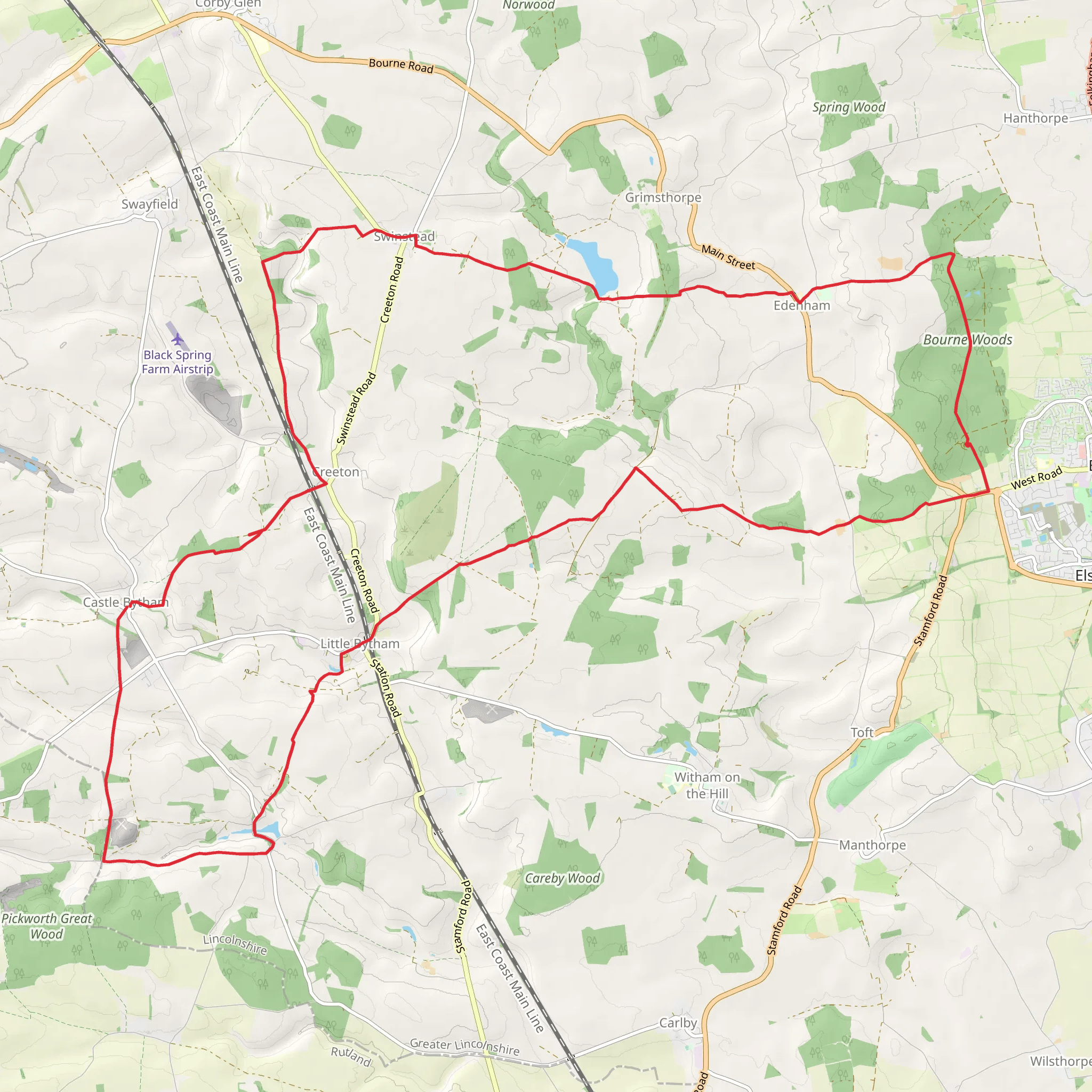 Bourne Blunder mobile static map