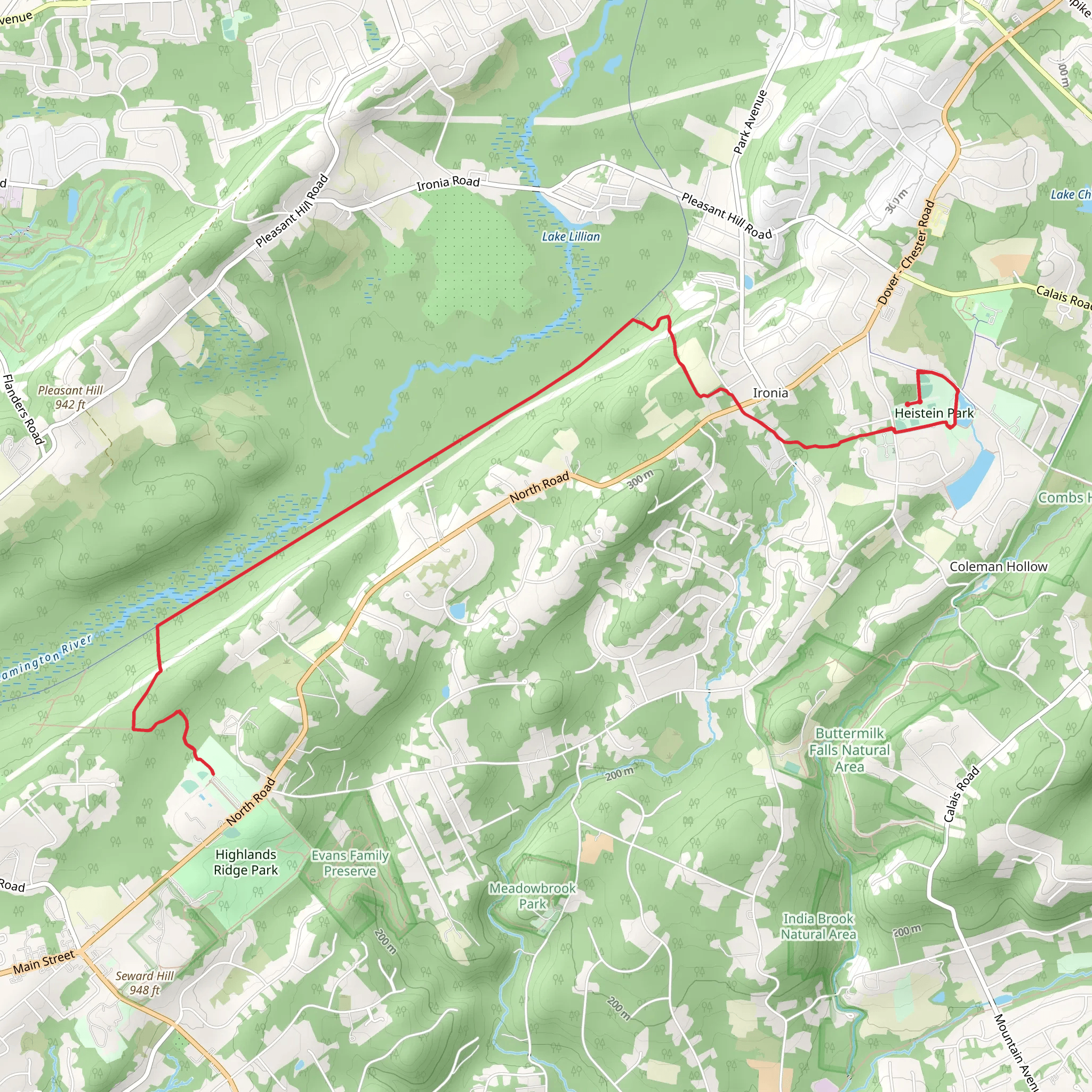 West Morris Greenway - Patriots' Path mobile static map