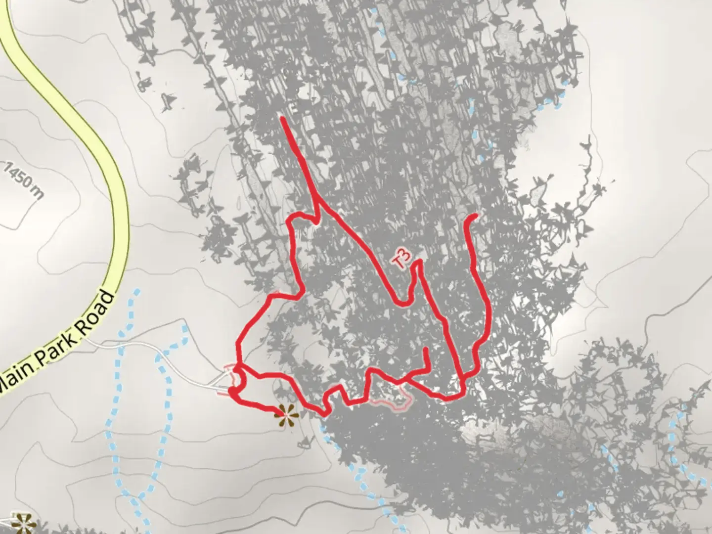 An image depicting the trail Fiery Furnace Loop and its surrounding area.