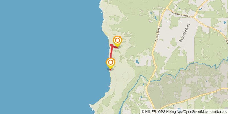 Cape to Cape Track alt 2 Map