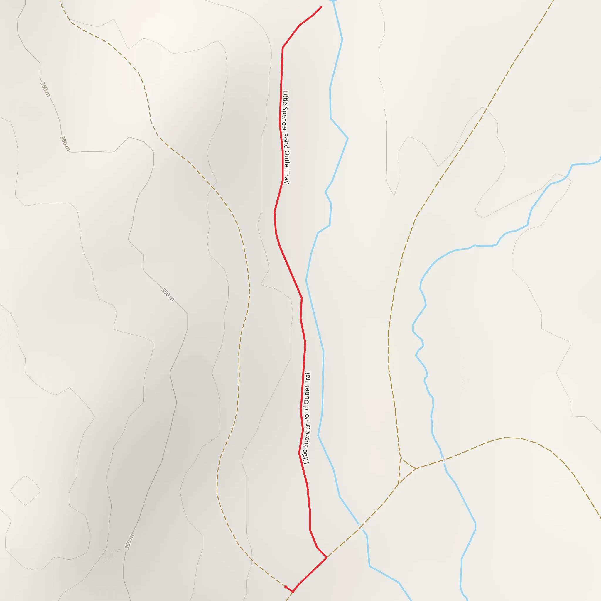 Little Spencer Pond Outlet Trail mobile static map