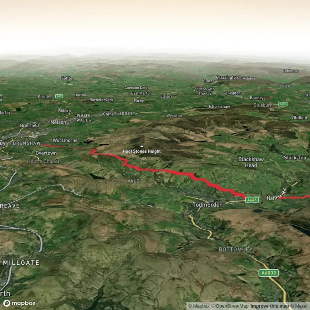 An image depicting the trail Stoodly Pike Return and its surrounding area.