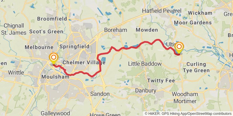 Chelmer and Blackwater Navigation stage 2 Map