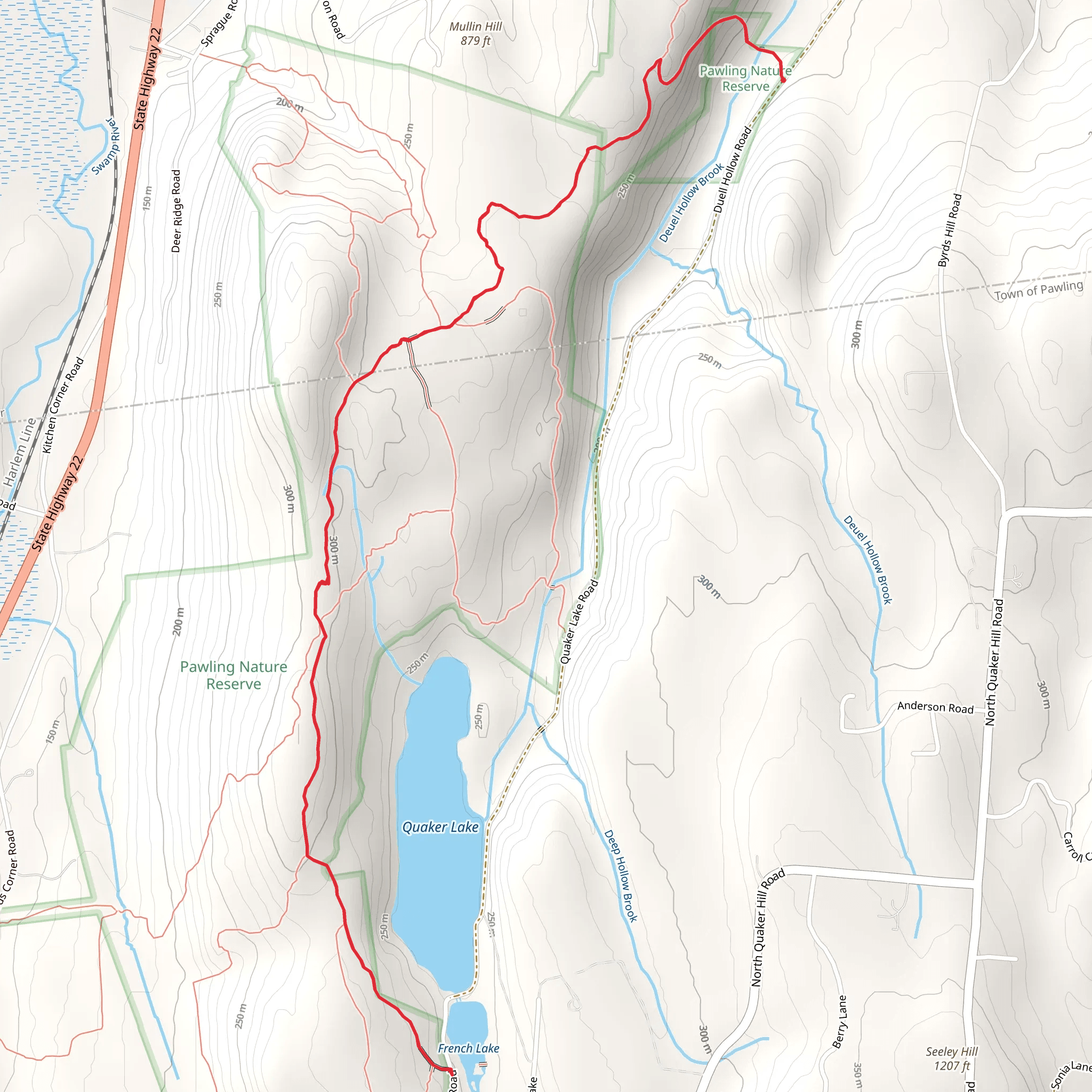 Pawling Nature Reserve mobile static map