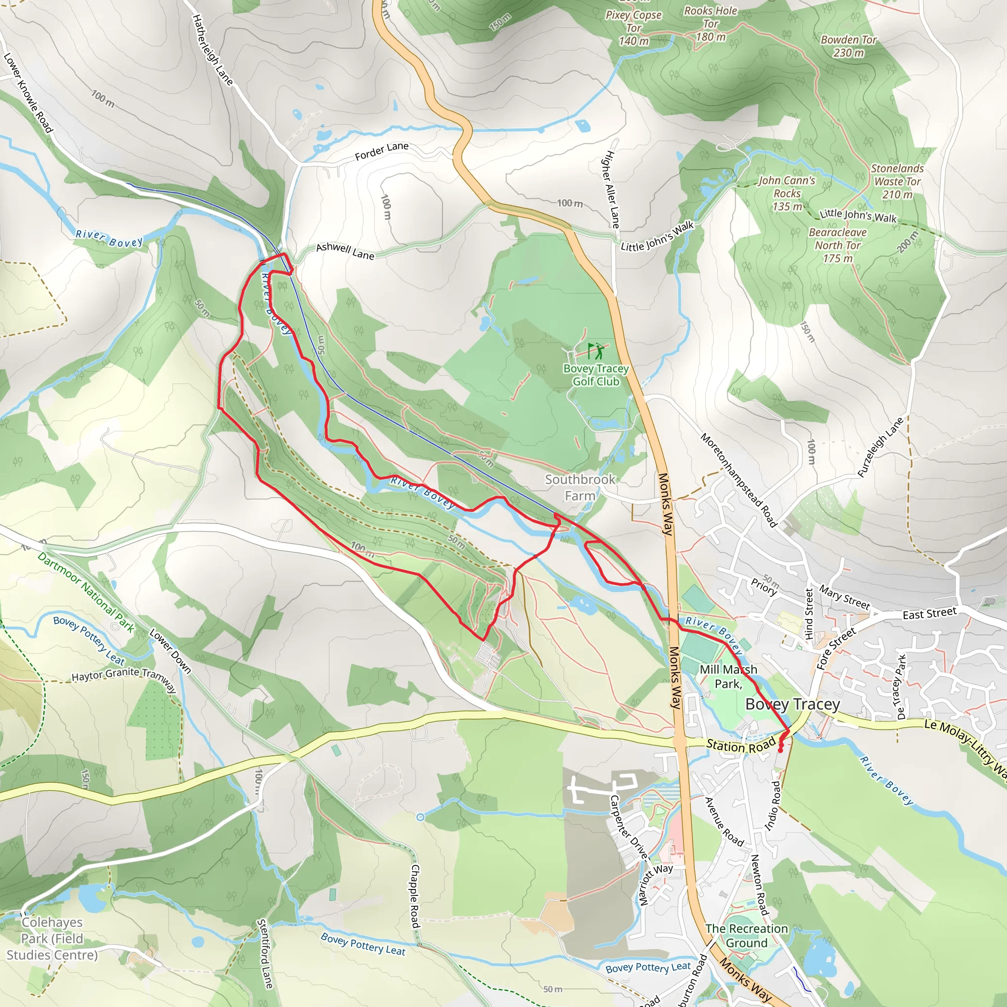 National Trust - Parke Loop mobile static map