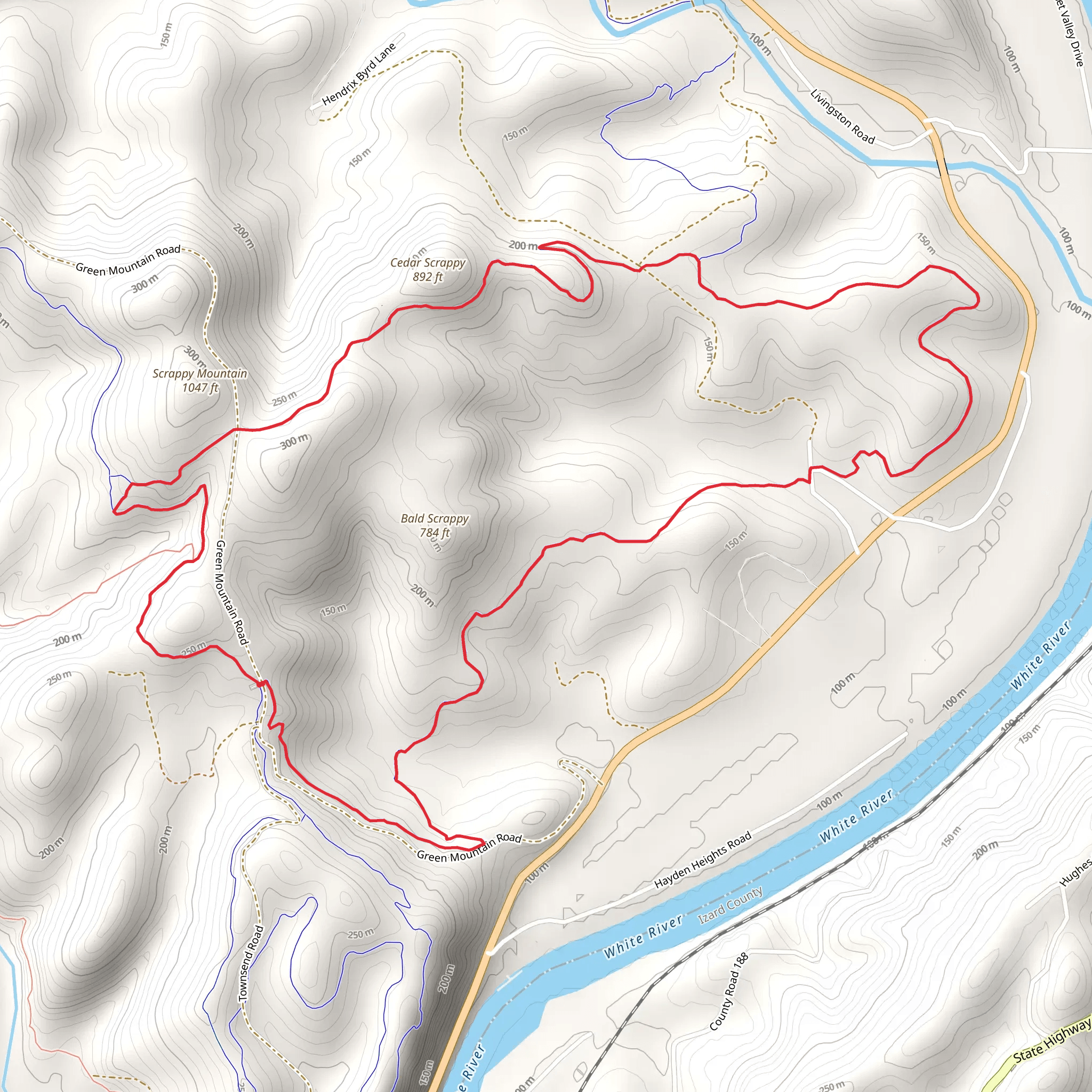 Green Mountain Road Loop mobile static map