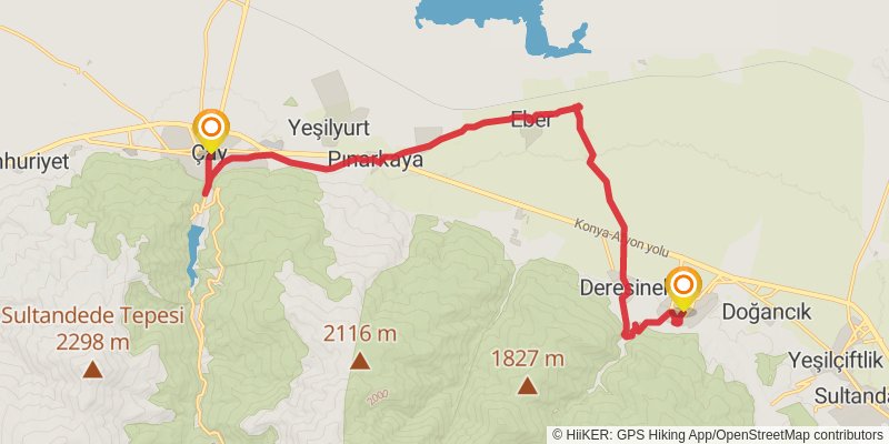 Sufi Trail stage 30 Map